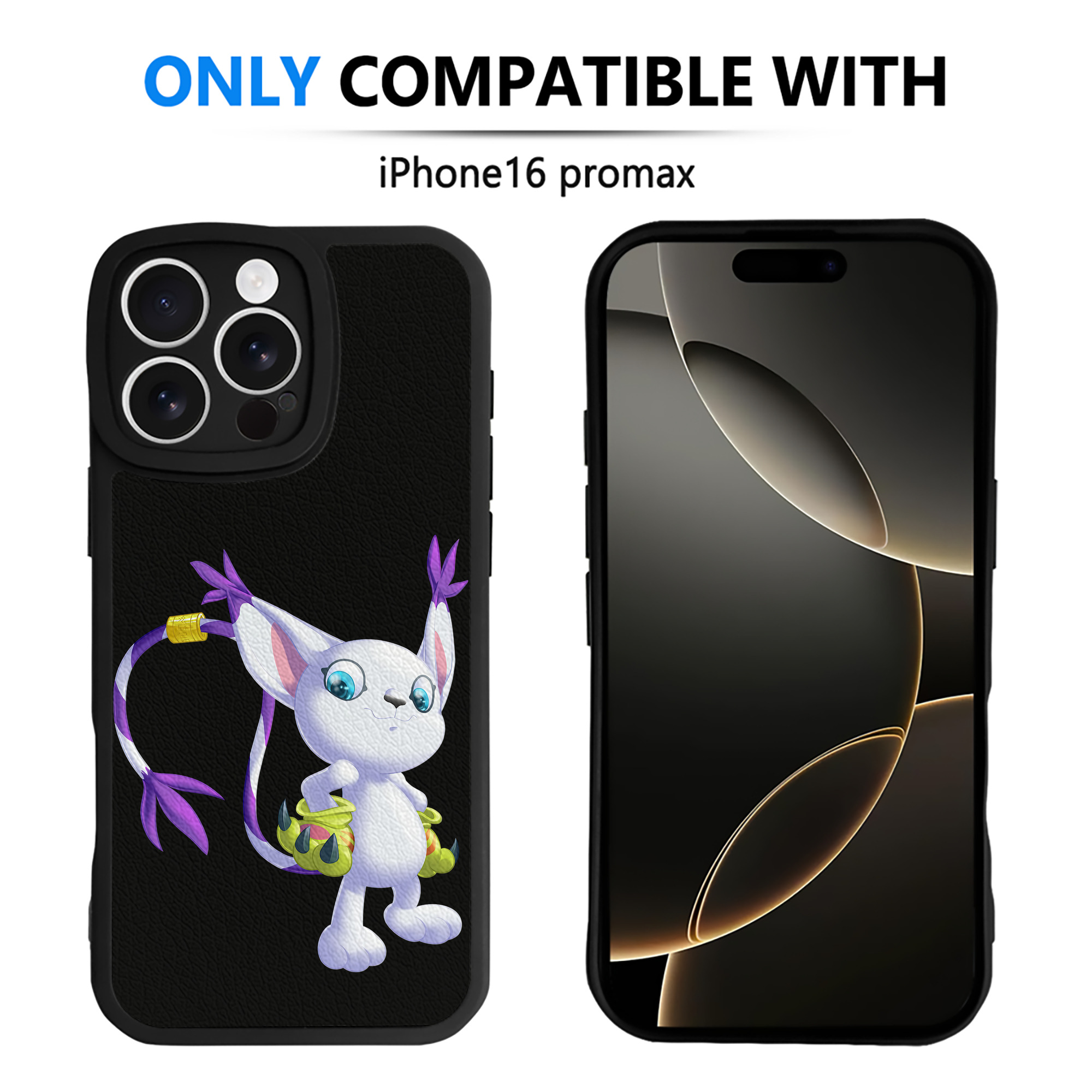 （画像用） Digimon デジタルモンスター/デジモン 【iPhone 16シリーズ対応】シリコンスマホケース（レザー調） 材質：シリコン